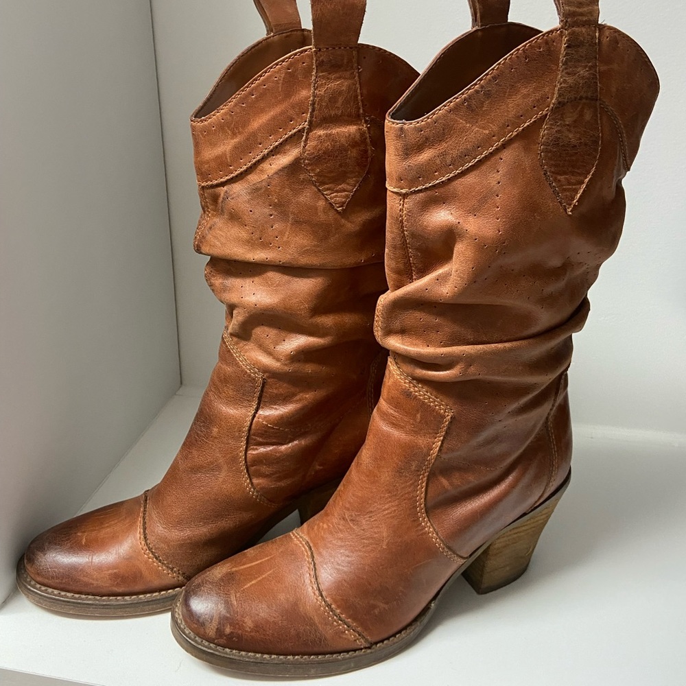 Vintage Cowboy Boots (REAL LEATHER)